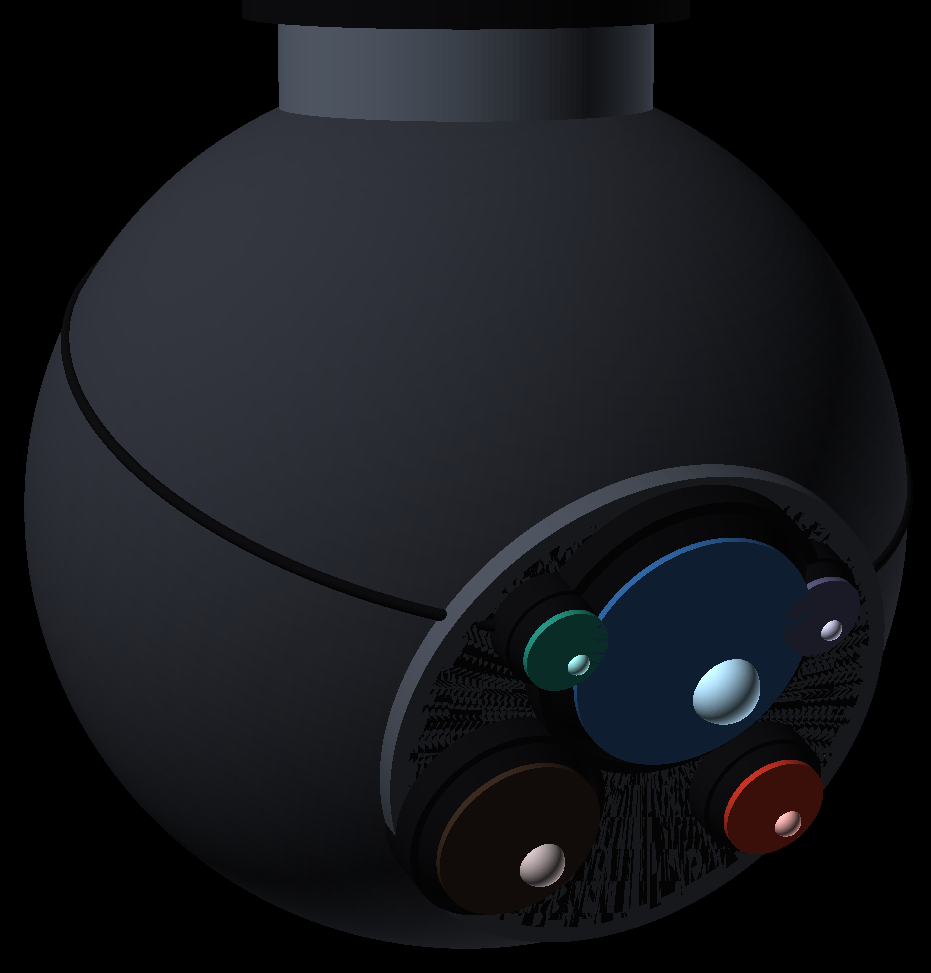 AGP-EOS-1 gimbal turret — CAD
