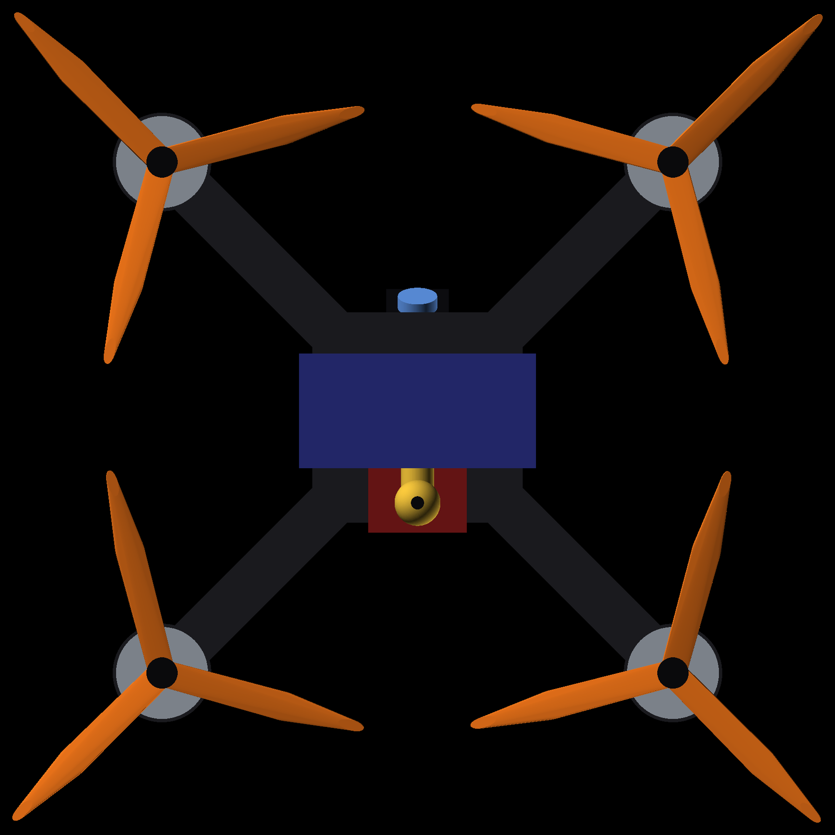 Top-down X-frame layout
